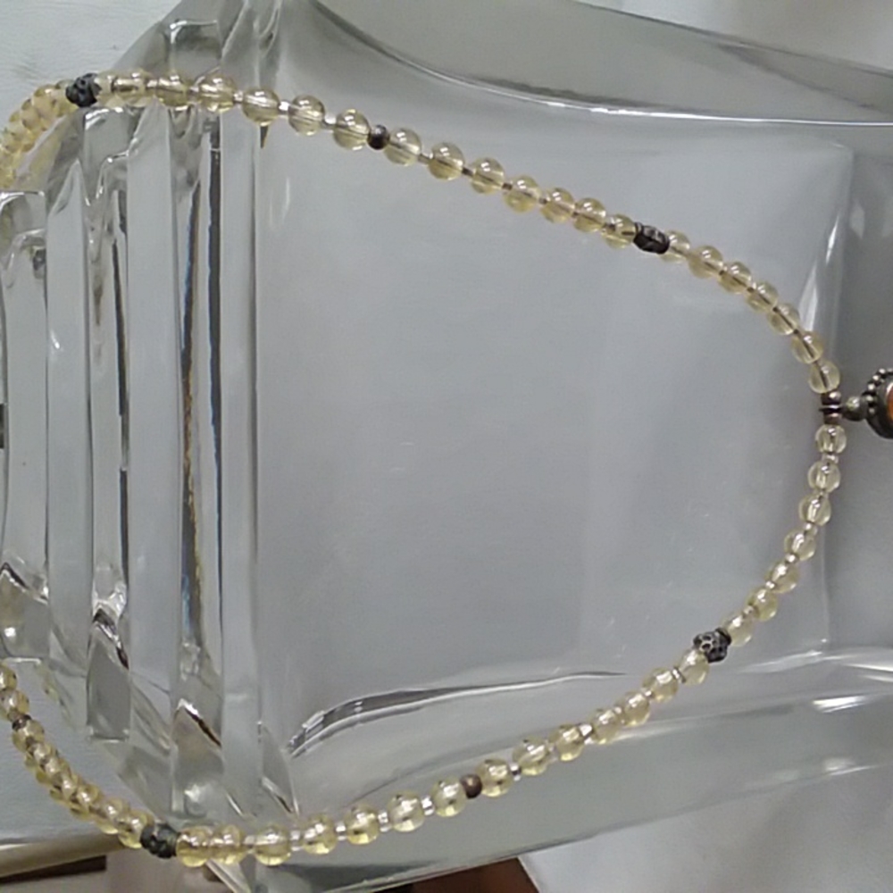 Handmade Beaded Necklace with Sterling Silver Pendant - Picture 5 of 8